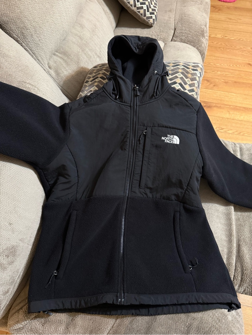 The North Face Women's Black Hooded Fleece Utility Jacket